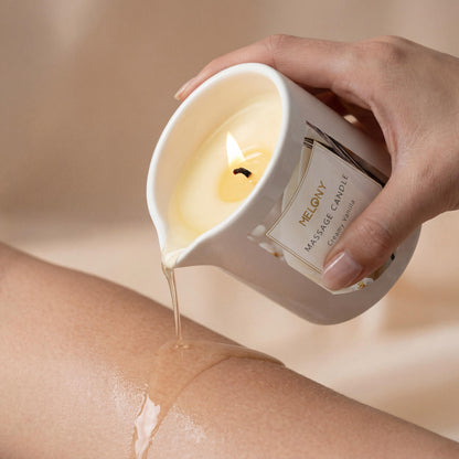 Cream Vanilla MELONY Ultra-Moisturizing Massage Candle (8.1 oz)