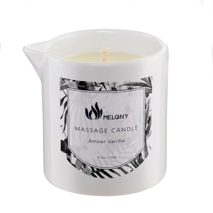 Amber Vanilla MELONY Ultra-Moisturizing Massage Candle (8.1 oz)