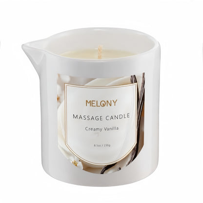 Cream Vanilla MELONY Ultra-Moisturizing Massage Candle (8.1 oz)