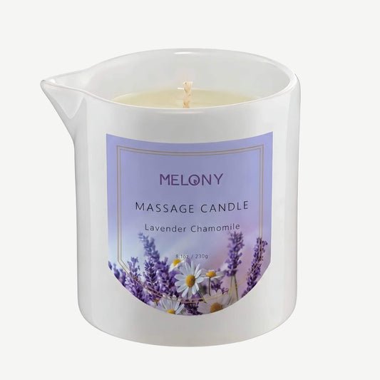 Lavender Chamomile MELONY Ultra-Moisturizing Massage Candle (8.1 oz)