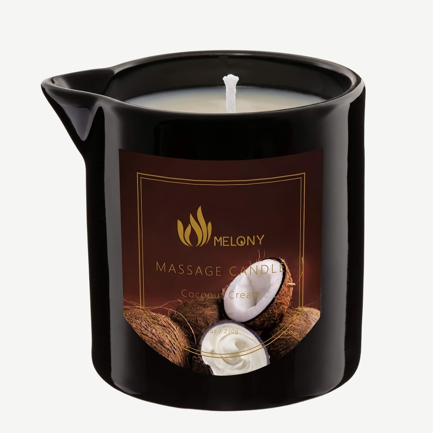 MELONY Massage Candle – Aromatherapy Body Oil Ritual