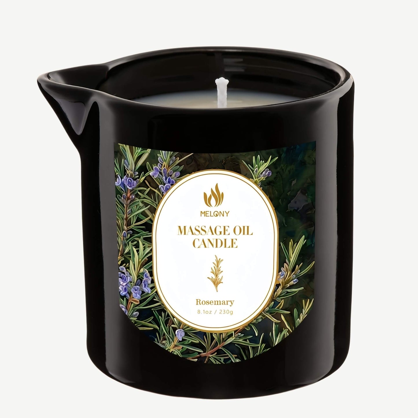 MELONY Massage Candle – Aromatherapy Body Oil Ritual