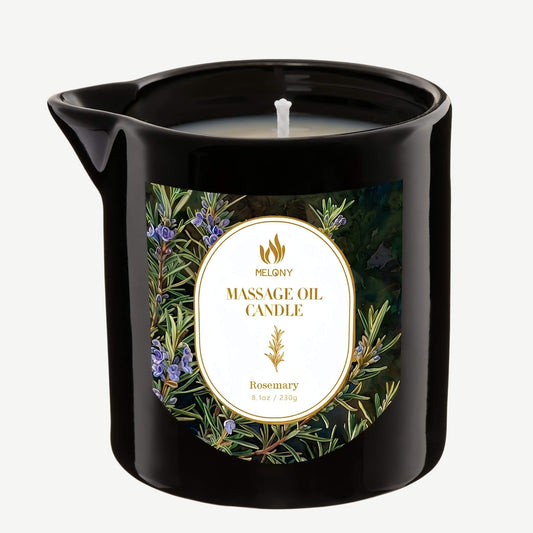 MELONY Massage Candle – Aromatherapy Body Oil Ritual