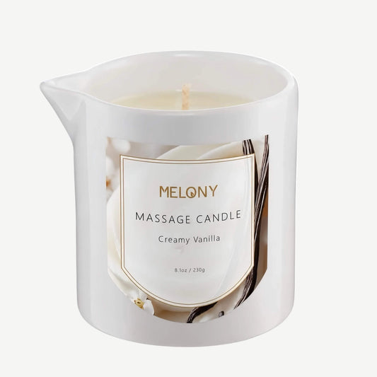 Cream Vanilla MELONY Ultra-Moisturizing Massage Candle (8.1 oz)